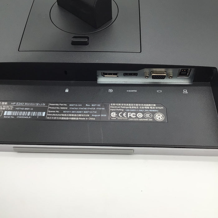 HP EliteDisplay E243 24" LED LCD Monitor